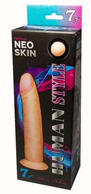 Фаллоимитатор HUMAN STYLE на присоске, L 195 мм D 38 мм (618506)