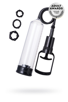 Помпа для пениса TOYFA A-Toys, PVC, чёрный, 23,5 см (0T-00009386)