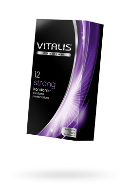 Презервативы Vitalis, premium, ультрапрочные, 18 см, 5,3 см, 12 шт. (0T-00009998)