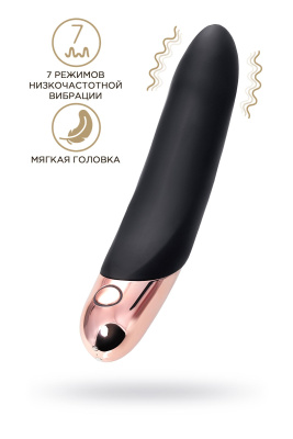 Нереалистичный вибратор WANAME D-SPLASH WATERFALL, силикон, черный, 21,3 см (УТ-00000508)