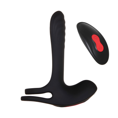 VIBRATING GIRTH ENHANCER Эрекционное кольцо-сбруя с пультом ДУ (ZE-RS-7891-2)