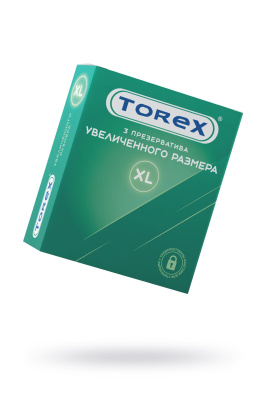 Презервативы Torex, увеличенного размера, латекс, 20 см, 5,6 см, 3 шт. (0T-00016814)