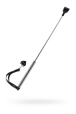 Стек Pecado BDSM, с металлической рукоятью, натуральная кожа, черный (УТ-00002671)