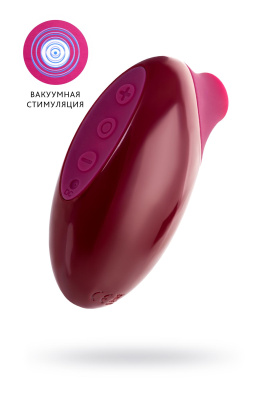 Вакуумный стимулятор клитора TOYFA A-Toys Myrty, бордовый, 9,8 см (УТ-00001175)