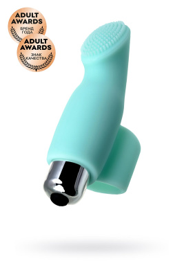 Вибронасадка на палец для клиторальной стимуляции JOS BLISS, силикон, голубая, 9 см (0T-00011165)